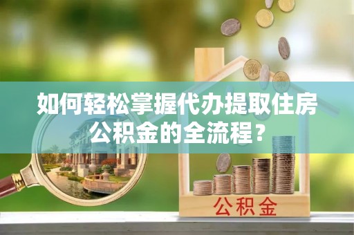 天河如何轻松掌握代办提取住房公积金的全流程？