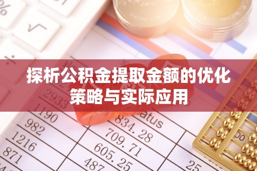 天河探析公积金提取金额的优化策略与实际应用