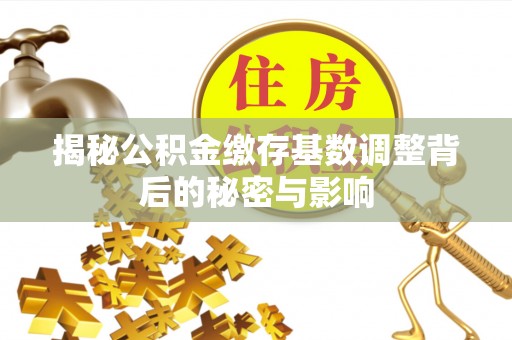 天河揭秘公积金缴存基数调整背后的秘密与影响