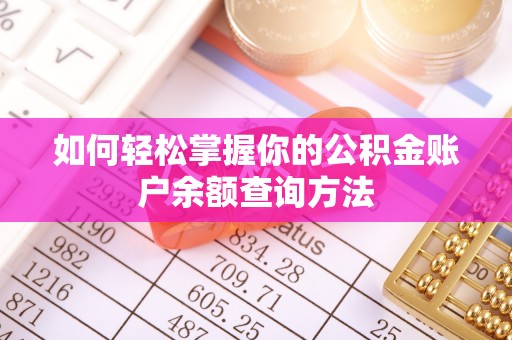 天河如何轻松掌握你的公积金账户余额查询方法
