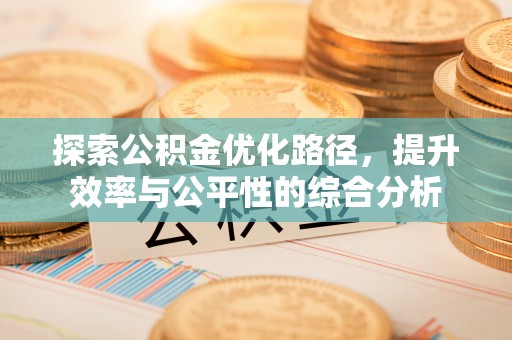 天河探索公积金优化路径，提升效率与公平性的综合分析