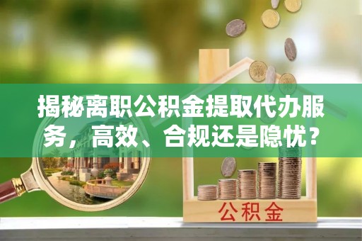 天河揭秘离职公积金提取代办服务，高效、合规还是隐忧？