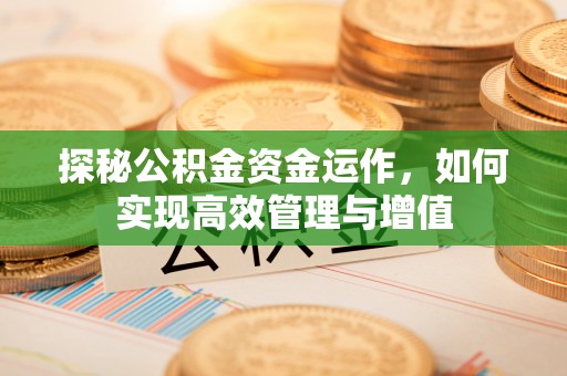 天河探秘公积金资金运作，如何实现高效管理与增值